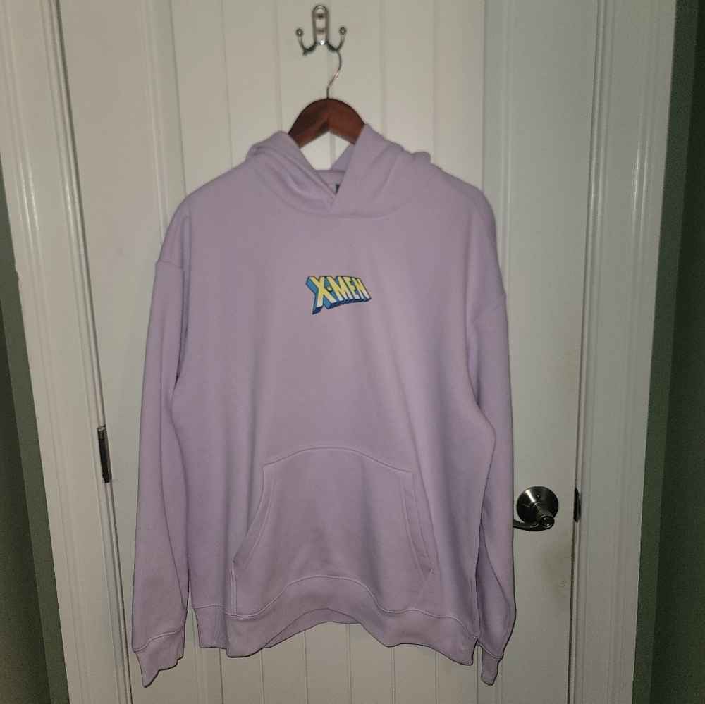 NWT H&M Lavender X-Men Hoodie Large
